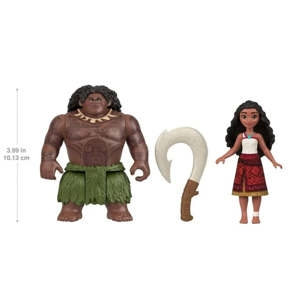 Disney Moana 2 Movie – Moana & Maui Ocean Adventures 2-Pack Small Dolls – NEW